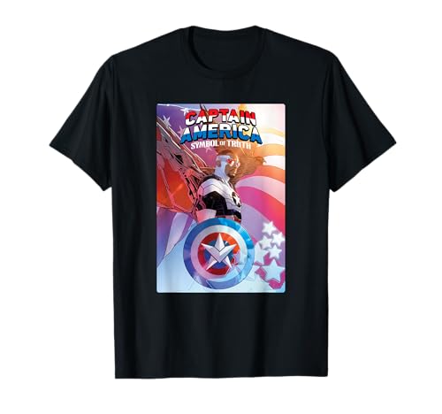 T-shirt Captain America Symbol of Truth #1 pour fan de comics Marvel