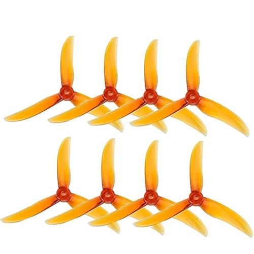 Hélices de 3 aspas de 5 pulgadas repuestos de drones V2 BB39 FPV color naranja