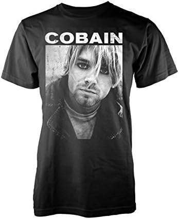 Kurt Cobain T Shirt Kurt B/W Photo Nirvana Official Mens Black Size XL