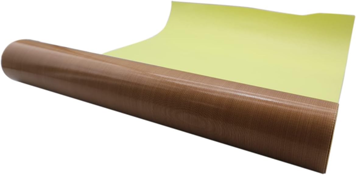 US Stock - 36" x 30 Yard Self-Adhesive PTFE Fabric Sheet Roll 5Mil Thickness Heat Resistant Fabric (36 in x 90 ft)