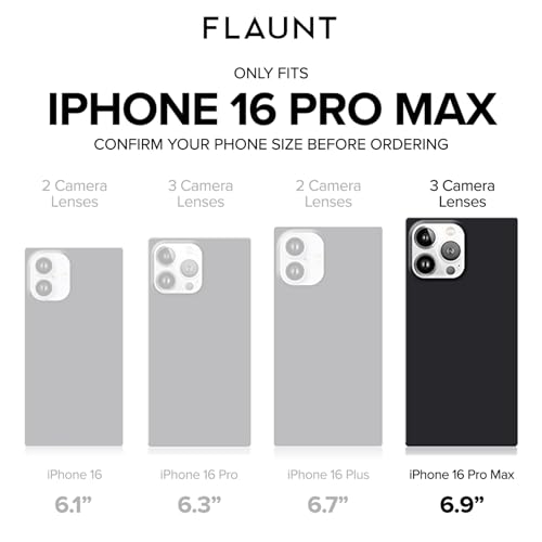 Flaunt Official Square iPhone 16 Pro Max Case - Matte Black - image 3
