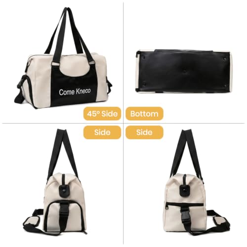 Image of PALAY Gym Bag with Shoe Compartment Large Oxford Cloth Travel Duffels | color blocking, water-resistant, adjustable strap, trolley case strap, suitable for workout, vacation, short trip