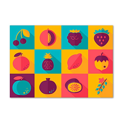 Art mural de cuisine Tulup avec tableau fruits multicolore 100x70