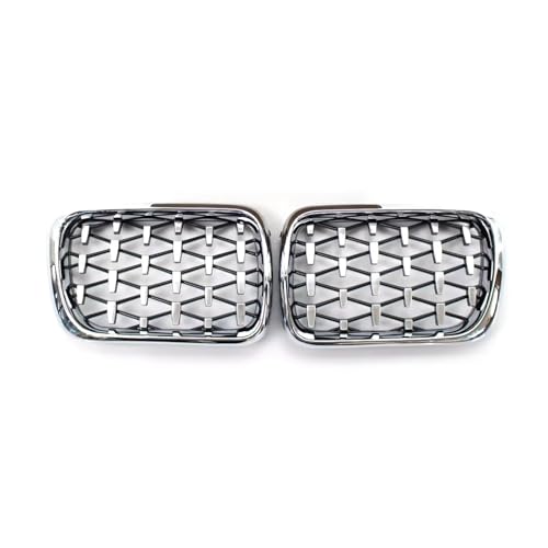 Parrilla delantera cromada de alta resistencia estilo diamante para M3 E36 3