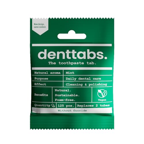 DENT tabs Denttabs tandborstningstabletter fluoridfria