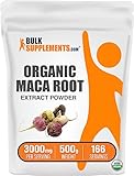 BulkSupplements.com Organic Maca Root Extract Powder - Maca Supplement, Maca Powder Organic, Maca Extract - Vegan & Gluten Free, 3000mg of per Serving, 500g (1.1 lbs) (Pack of 1)
