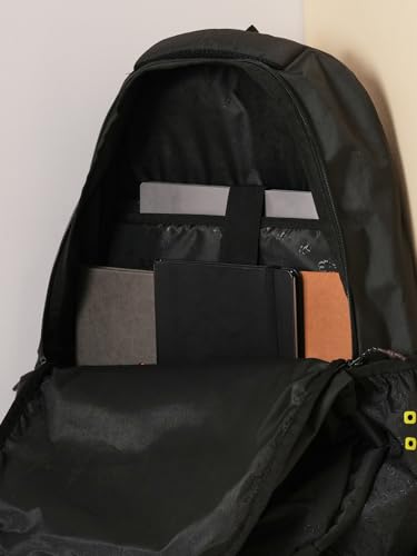 Image of Wiki Stylish Unisex Backpack 6 Durable & Lightweight backpack for Men & Women | Backpack for Office, Gym, Travel (46.5 Litre, Black)