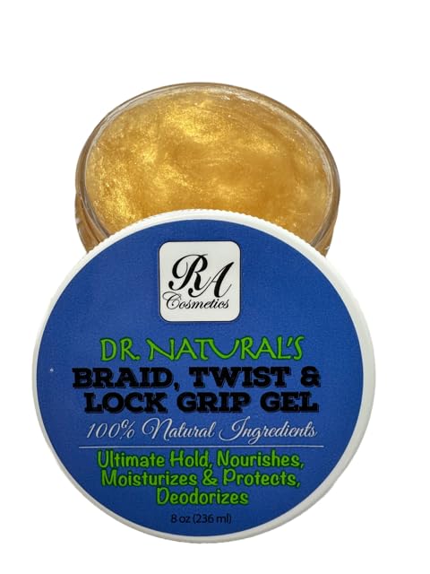 RA COSMETICS Braid, Twist & Lock Grip Gel 100% Ingredientes Naturales Ultimate Hold, Nutre, Hidrata, Desodoriza y Protege 8oz disponible en Yaxa Peru