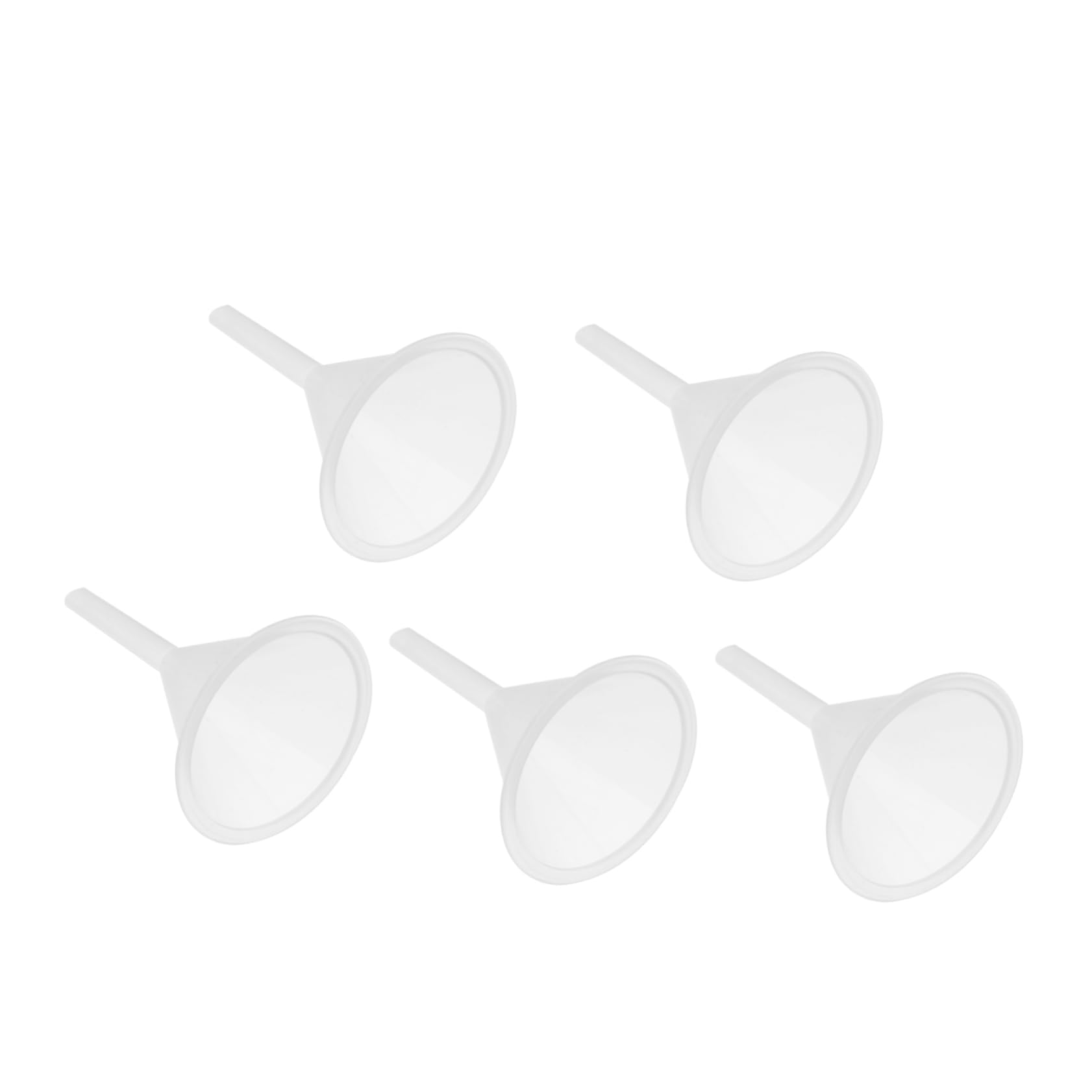 FUNOMOCYA 5 Pcs Small Funnel Tiny Funnels for Filling Small Metal Funnel Tiny Funnel for Essential Oils Essential Oil Funnel Small Glass Funnel Clear Funnel Wine Kit Water Funnel Perfume Car