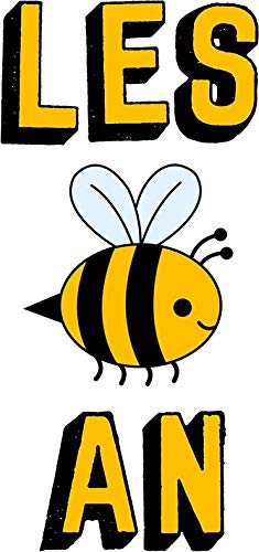 MR3Graphics Magnet LES BEE an Lesbian Magnetic Car Sticker Decal Bumper Magnet Vinyl 5"