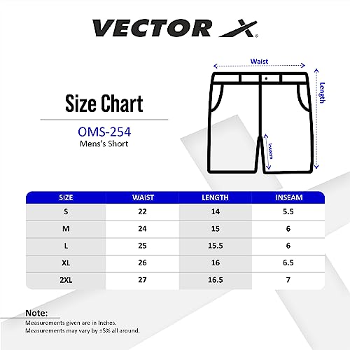 Image of Vector X OMS-254 Men's Skin Tight Compression Bottom Shorts|High Waist Breathable Inner Shapewear for Sports, Gym, Running, Cycling, Swimming, Yoga| Quick Dry
