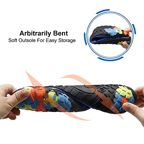 Image of L-RUN Barefoot Water Shoes Women Mens Aqua Sock Athletic Hiking Water Sports Shoes for Swim Beach Pool Sand Diving Walking