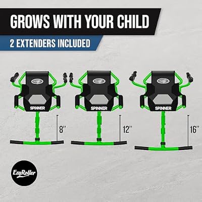 EzyRoller Spinner X Ride On Toy for Kids, Ages 4-12, Up to 154 lbs - Green