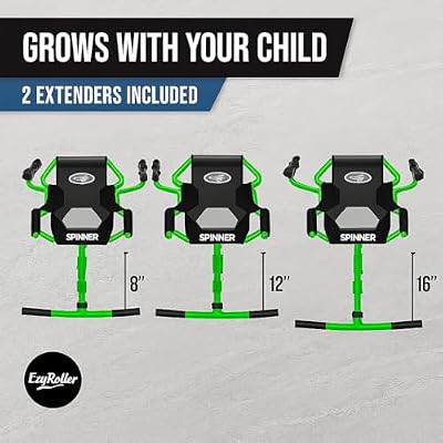 EzyRoller Spinner X Ride On Toy for Kids, Ages 4-12, Up to 154 lbs - Green