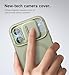 SURITCH for iPhone 17 Case with Camera Control Cover, Camera Slide Cover and Adjustable Kickstand, Compatible with MagSafe, Shockproof Bumper Protective Cases 6.3 Inch, Green
