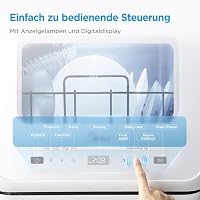Midea Mini Tischgeschirrspüler mit Wassertank/Wasseranschluss Freistehend – Ansicht 7