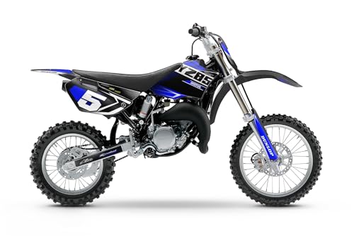 Kalair GFX Graphics Kit for Yamaha YZ85 (2002-2014) Turbo Series Blue 9 Mil-Dirt bike Custom Racing Graphics Decals Stickers Kit, no-plastics