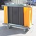 Hotel Cleaning Cart Hotel Cloth Cart Multi-Purpose Service Trolley Hotel Guest Room Work Trolley Room Mouth Trolley Hand Push Collection Cleaning Trolley Commercial Cleaning Cart(B-3 Layers)