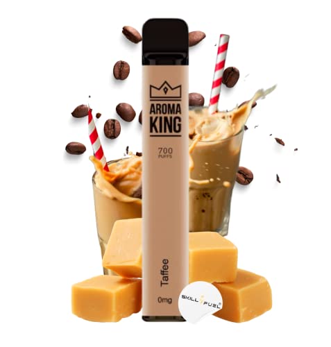 AROMA KING E Zigarette COFFEE & TOFFEE 700 Puff E-Shisha ohne Nikotin Elektronische Zigarette 550mAh - Kompakter Vape Stick als Shisha to go für Unterwegs - E Shisha Einweg Cover