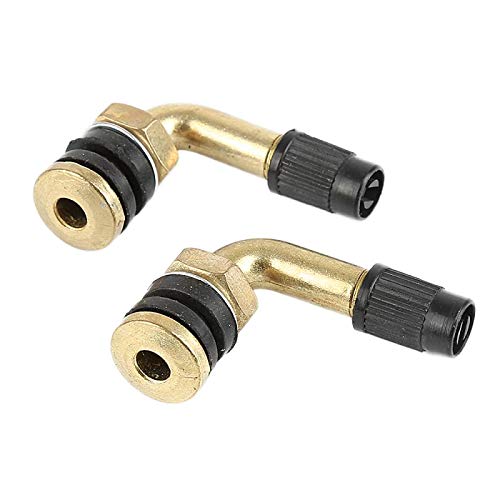 HATOOLHATire Valve Stems 90 Degree Angle Wheel Tire Stem Valve Extension Wheel Tires Parts For Truck Motorcycle Car Accessories(2 pcs)