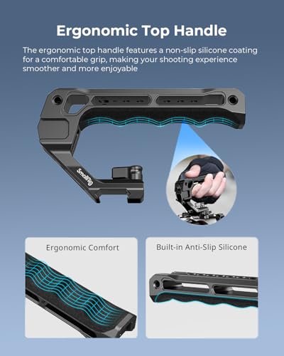 Image of SmallRig Cage Kit for Sony FX3 / FX30 with Cage, V-Mount Battery Mount Plate, LCD Screen Protector, Top Handle, Cable Clamp for HDMI, NATO Rail - 5823