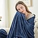 BEDELITE Fleece Blanket King Size Blankets for Bed, Luxury Plush Cozy Fuzzy Blanket 108x90 inches, Super Soft Warm Lightweight Throw Blanket All Seasons Suitable, Navy Blue