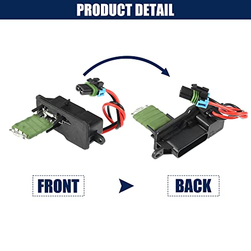 X AUTOHAUX 1Pcs HVAC Blower Motor Resistor Control Module Blower Resistor for Chevrolet Express 1500 2500 3500 for GMC Savana 1500 2500 3500 22941007 89018770 89018537 12135104 158056 by X AUTOHAUX - Image 4