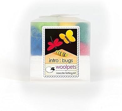 WoolPets Intro Needle Felting Kit with Foam Pad - Bugs