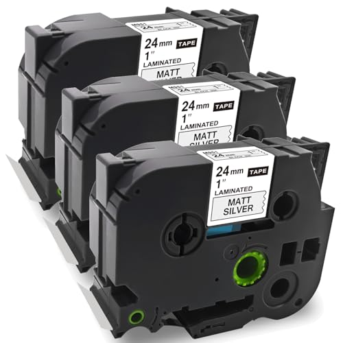 HeeMee Tze�e�[�v �݊��i �u���U�[�p 24mm���yTze-M951�E������E��n�������E3�Z�b�g�z8m�� �s�[�^�b�`�e�[�v P-touch ���~�l�[�g�e�[�v �h�� ���S�� �����O�V�[�� �����p�i�iTze-M951�E3�j