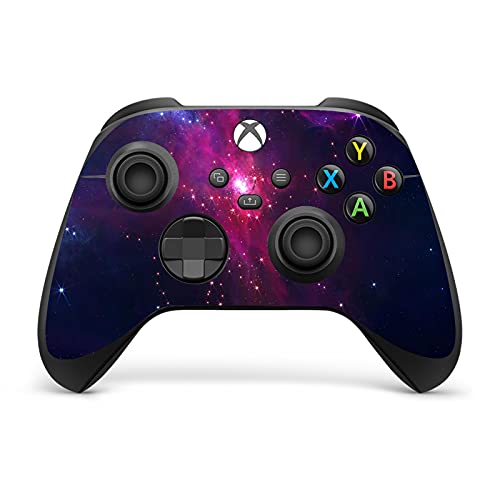 Geekria Xbox Series X Accesorios Cubierta de Pegatinas de Piel, Cubierta Estrellada para Microsoft Xbox Series X Consola con Dos Pegatinas de Control inalámbrico (Morado) - imagen 4