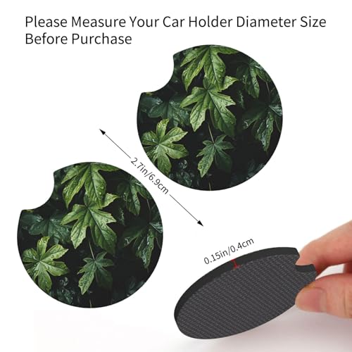 Portavasos para carro 2 piezas negro de neopreno miniatura 2