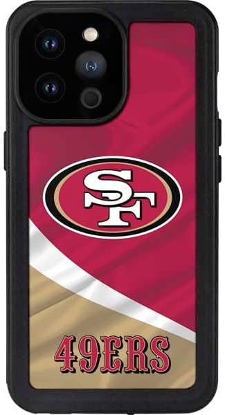 Skinit Waterproof Phone Case Compatible with iPhone 14 Pro Max - Officially Licensed NFL San Francisco 49ers Design