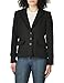 Karl Lagerfeld Paris Women's Tweed 2 Button Blazer, Midnight, 12