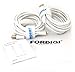 [Apple MFI Certified] [2-Pack] FORDIGI® Lightning Cable 10ft (10 Feet) Extra Long 8 Pin to USB Sync/Charging Charger Cable Cord for Apple iPhone 5 / 5s / 5c / 6 / 6 Plus, iPod 7, iPad Mini / Mini 2 / Mini 3, iPad 4 / iPad Air / iPad Air 2 (White)