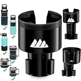 [Upgraded] Integral Ultimate Car Cup Holder Expander - Adjustable Base - Organizer & Expander for Vehicles - Compatible with Mugs, Yeti 14/24/36/46oz, Rambler, Hydro Flasks 32/40oz, 3.4'-4.0' Bottles