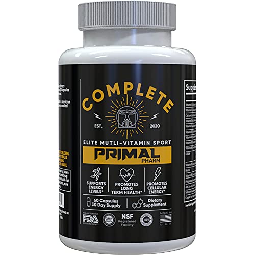 Primal Pharm Complete® - Daily Multi-Vitamin For Men & Women (Supports Energy, Immunity & Health) - 60 Count/30 Days #TOP29