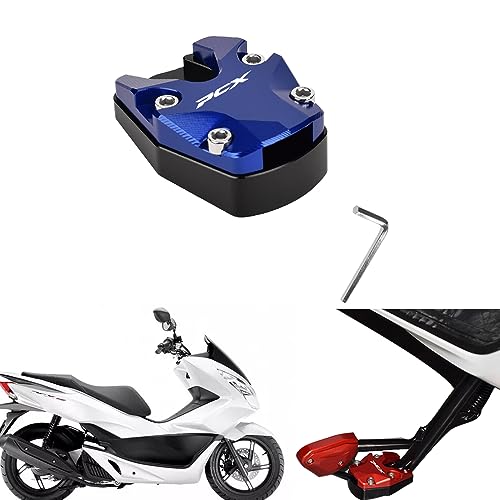 HJSYYDS For PCX 125 150 160 PCX160 PCX150 �I�[�g�o�C�A�N�Z�T���[�L�b�N�X�^���h�T�C�h�X�^���h�������L�p�b�h�⏕�u���P�b�gPCX 125 150 160 �A�N�Z�T���[ (�u���[) [���s�A���i]