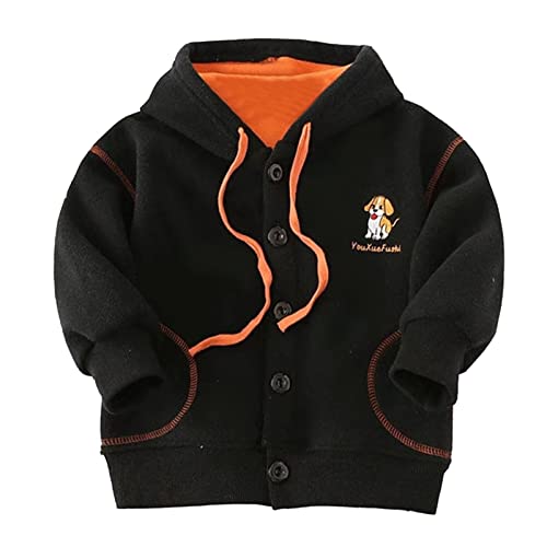 Roupas de outono para bebês meninos moletom chique à prova de desgaste estampa de cachorro moletom c