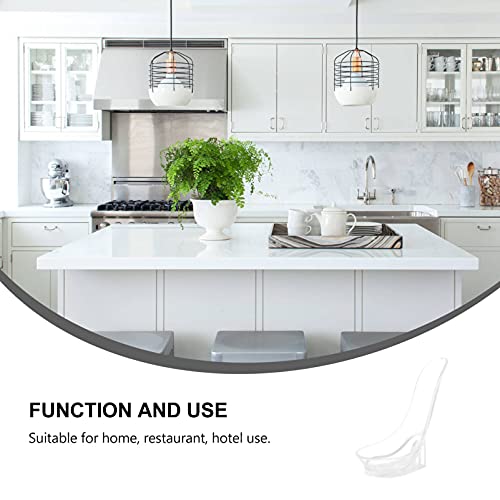 Doitool 6Pcs Plastic Pipe Stand Pipe Display Stand Pipe Stand Rack Clear Spoon Rest Spoon Stand Holder For Kitchen Spoon Tobacco Pipe #TOP4