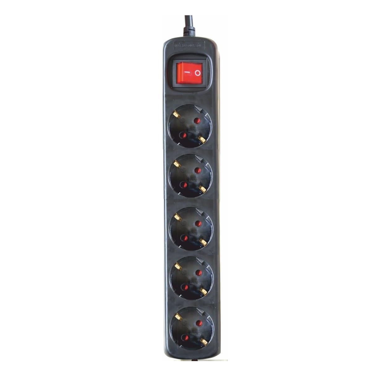 Silver Electronics - Regleta Enchufe con 3 Tomas con Interruptor, Negro, 3 Enchufes, Cable de 1,5 Metros, Protección Infantil, Toma de Tierra — view 23