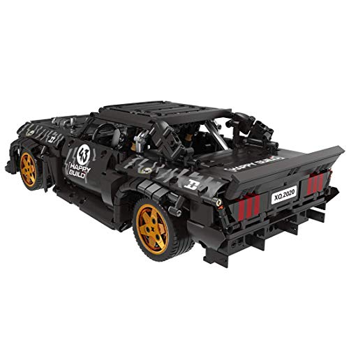 n.g. Home Decor Technischer Sportwagen für Ford Mustang Bausatz mit Fernbedienung und 3 Motoren 1639 Bricks - Kompatibel… – Bild 4