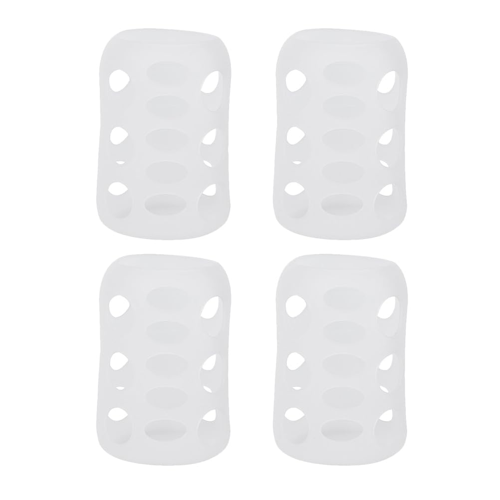 Manchon Biberon En Silicone 4 Pièces 3.35 Pouces Protection Antidérapante Et Pour Bébé Compatible Verre Et Plastique