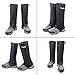 TRIWONDER Leg Gaiters Waterproof Snow Boot Gators Hiking Gaiters Men Women for Walking Climbing Hunting Cycling Backpacking Lightweight Rain Shoe Gaiters (1 Pair) (Black, M)