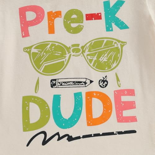 Back to School Clothes Girls Boys School Shirts Short Sleeve Letter Print 2T 3T 4T 5T 6T 7T Girls Boys Tops3