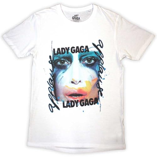T-shirt Lady Gaga Artpop Facepaint vêtement imprimé musique pop taille M