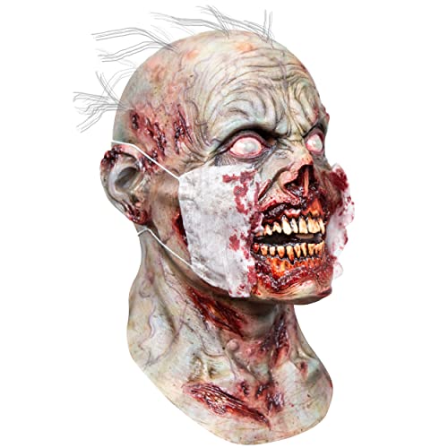 Zombie, Toy Máscara de Monstruo Paciente Zombie, Máscaras de Zombies Ideales para Disfraz de Halloween y Fiestas de Disfraces