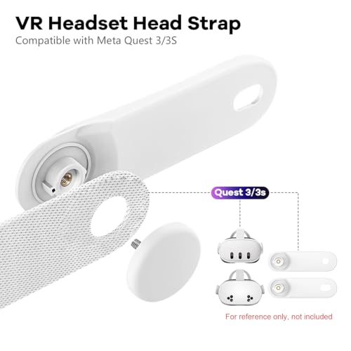 Image of ZORBES Compatible with Meta Quest 3 /3S, VR Headset Head Strap Adjustable VR Headset Stretchy Nylon Webbing Strap for Gaming Snug Fit Enhanced Support Headband