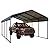 PHI VILLA 12 x 20 ft Heavy Duty Carport with Galvanized Steel Roof - Multi-Use Shelter, Sturdy Metal Carport for Cars, Boats, and Tractors