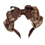 [ＡＢＵＮＤＡＮＴＤＯＯＤＳ] カチューシャ 髪飾り ロリータ風 大きい蝶結び フリル ゴスロリ 萌え系 キュート ヘアアクセサリー 森ガール お洒落 lolita 優雅 変装 コスプレ 日常 パーティー イベント (蝶結び付きカチューシャ)