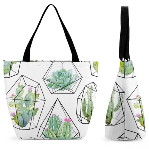 Sac à main pour femme cactus grand volume résistant pour transporter tout